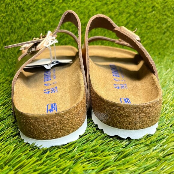 Birkenstock Arizona Birko-Flor Mens Size 8 Womens 10 Copper Soft Bed Sandals main image 4